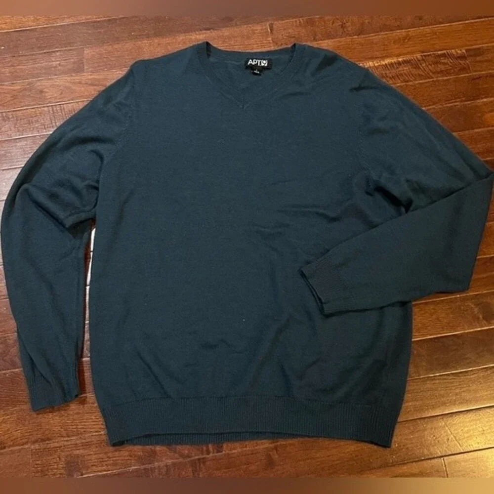 Apt 9 Men's Long Sleeve Dark Gray Sweater Size Large